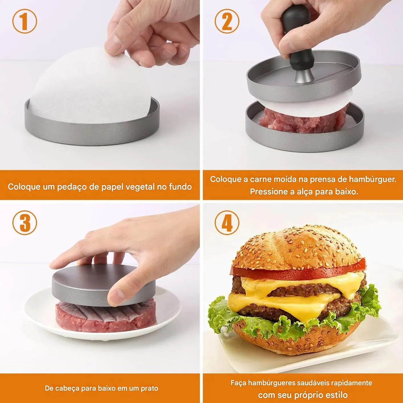 forma hamburguer